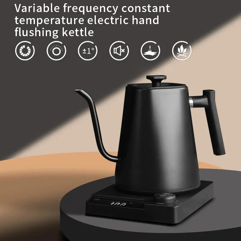 Electric Kettle Hand Brew Gooseneck Kettle Quick Boil Water Bottle Thermostat Home Make Coffee Pot for Kitchen